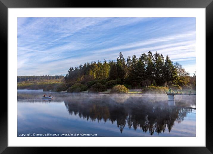 Mystical Morning at Kennick Reservoir Framed Mounted Print by Bruce Little