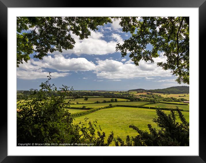 Serene East Devon Landscape Framed Mounted Print by Bruce Little