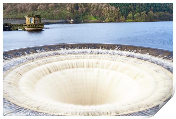 Bellmouth at Ladybower Print by Darrell Evans