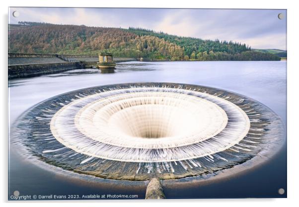 Bellmouth at Ladybower Reservoir Acrylic by Darrell Evans