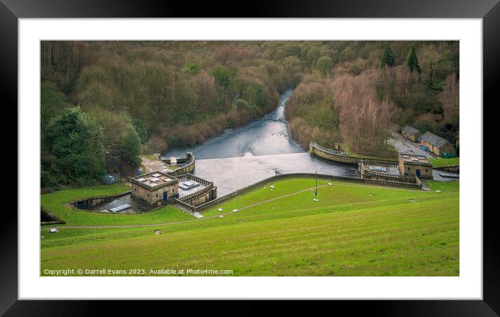 Overflow Valve Houses Framed Mounted Print by Darrell Evans