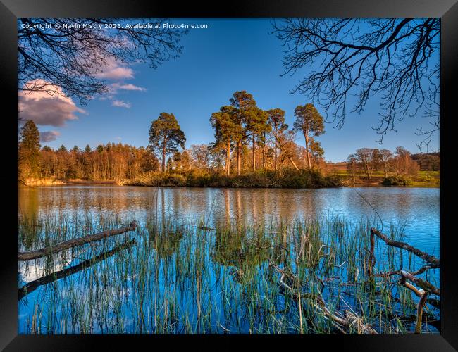 A view of Loch Monzievaird Framed Print by Navin Mistry