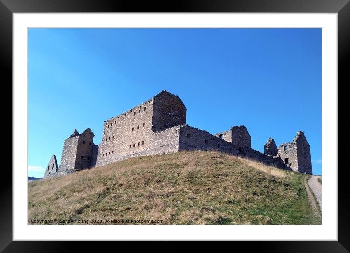 Highland Castles Ruthven Barracks Framed Mounted Print by Sandy Young