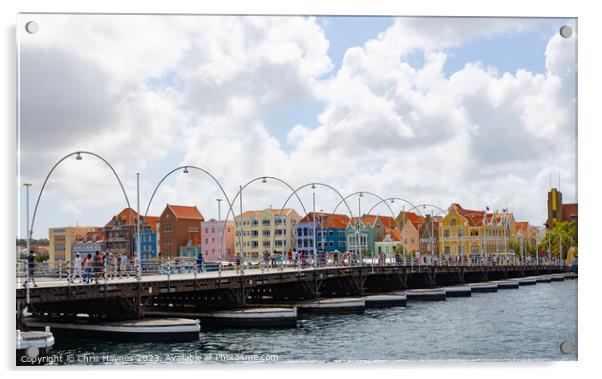 Willemstad - Curacao Acrylic by Chris Haynes