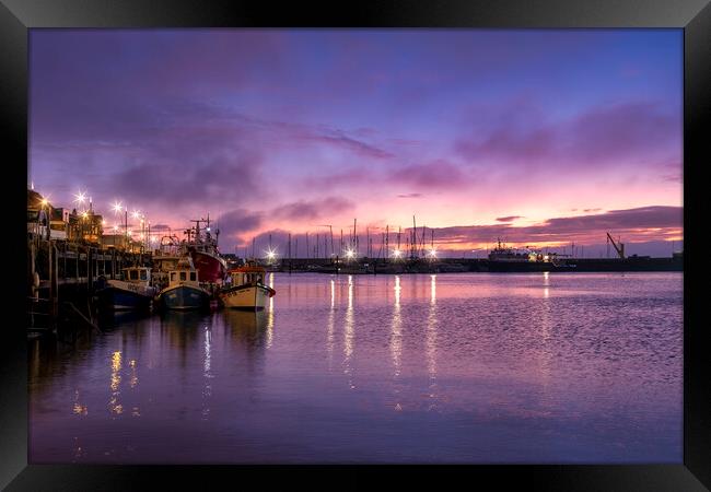 Scarborough Harbour North Yorkshire Framed Print by Tim Hill