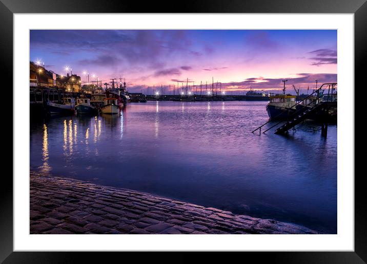 Scarborough Harbour North Yorkshire Framed Mounted Print by Tim Hill