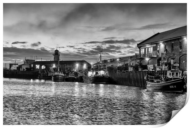 Timeless Beauty of Scarborough Harbour Print by Tim Hill