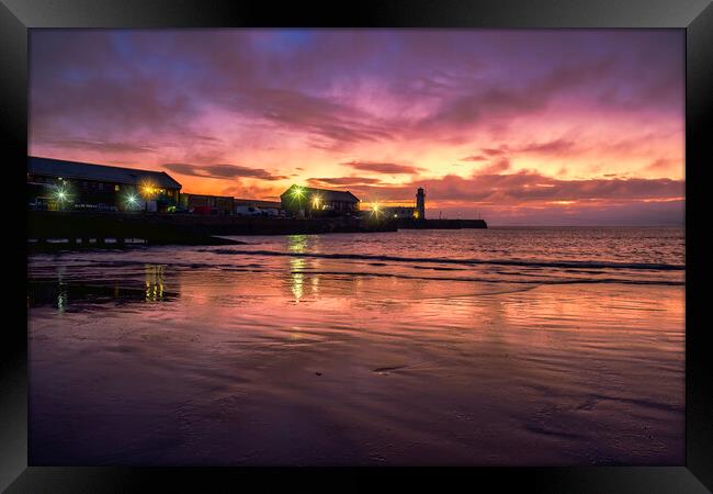 Majestic Scarborough Sunrise Framed Print by Tim Hill
