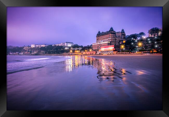 Scarborough South Beach Reflections Framed Print by Tim Hill