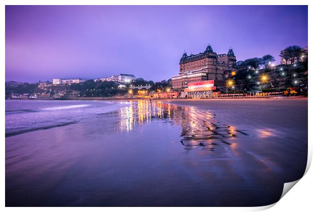 Scarborough South Beach Reflections Print by Tim Hill