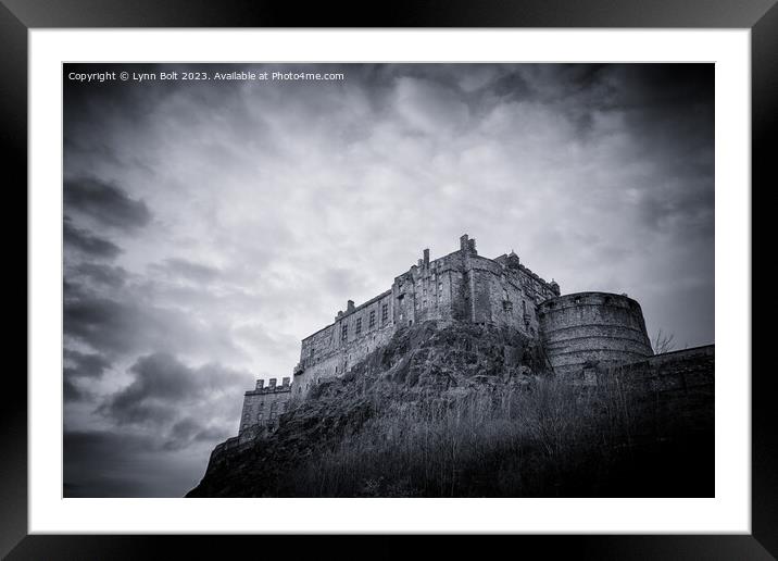 Edinburgh Castle Framed Mounted Print by Lynn Bolt
