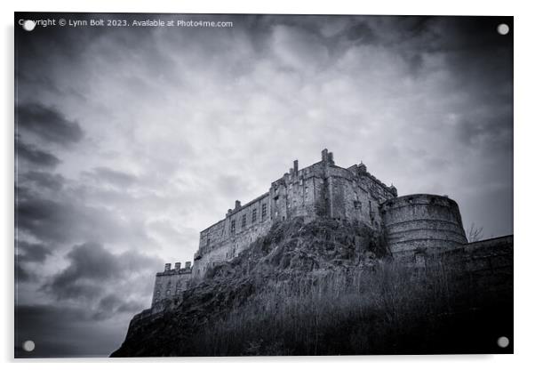 Edinburgh Castle Acrylic by Lynn Bolt