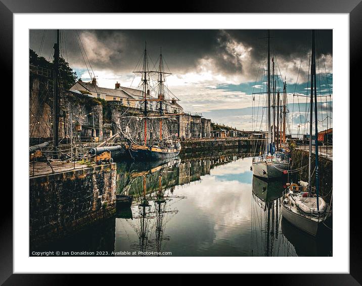 Wooden Ships  Framed Mounted Print by Ian Donaldson