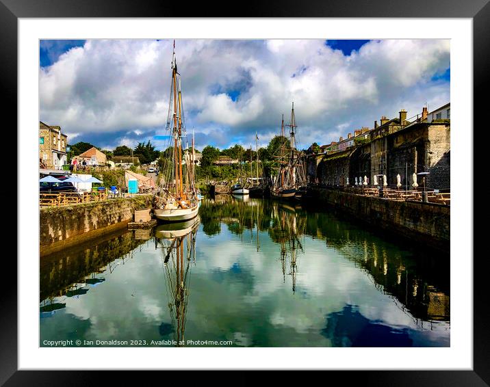 Charlestown Harbour Framed Mounted Print by Ian Donaldson