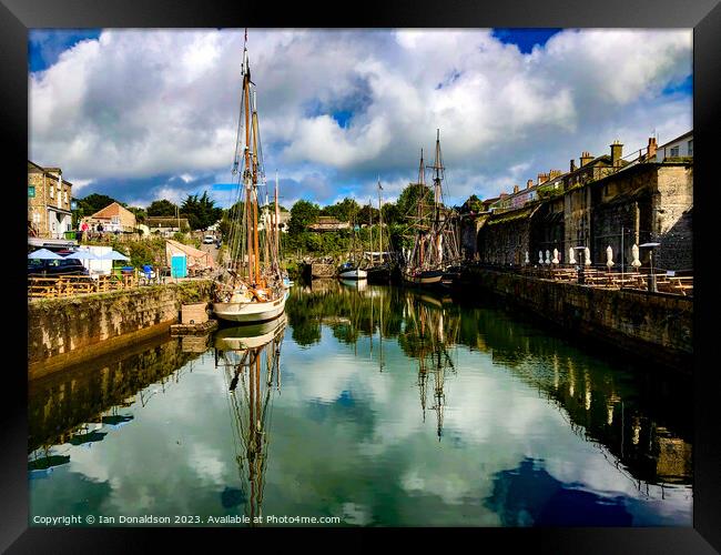 Charlestown Harbour Framed Print by Ian Donaldson