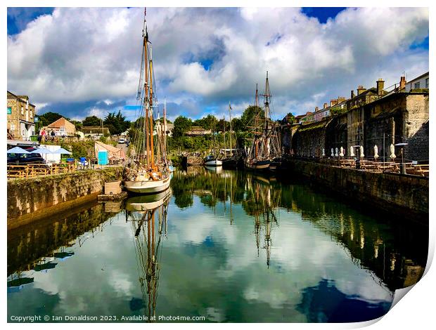 Charlestown Harbour Print by Ian Donaldson
