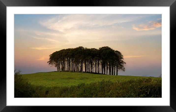 nearly there trees,Coming Home, A30 Framed Mounted Print by kathy white