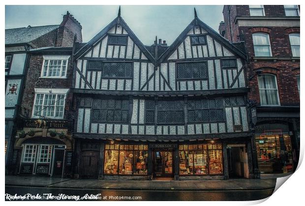 The York Gin Shop Print by Richard Perks