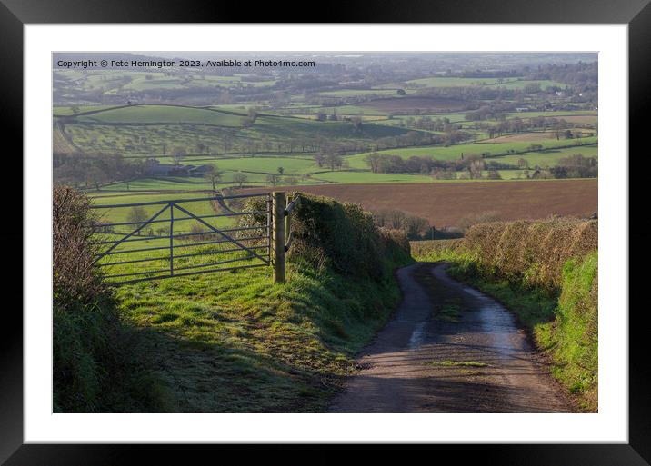 From Caseberry Downs Framed Mounted Print by Pete Hemington