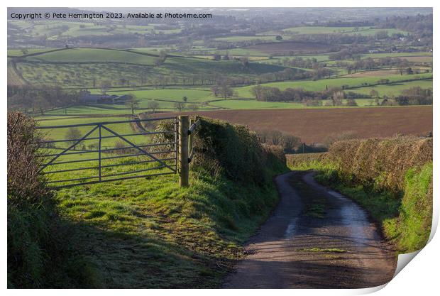 From Caseberry Downs Print by Pete Hemington