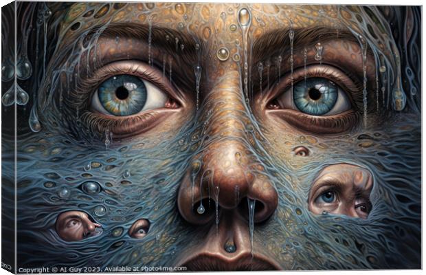 Psychedelic Art Canvas Print by Craig Doogan Digital Art