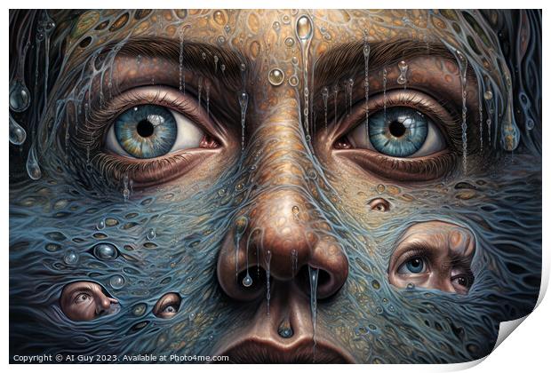 Psychedelic Art Print by Craig Doogan Digital Art