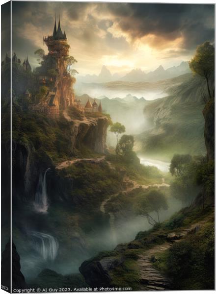Fantasy Land Canvas Print by Craig Doogan Digital Art