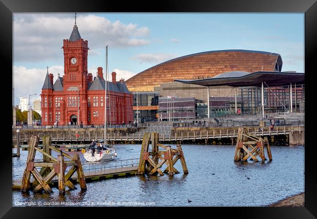 Cardiff Bay Framed Print by Gordon Maclaren