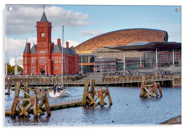 Cardiff Bay Acrylic by Gordon Maclaren