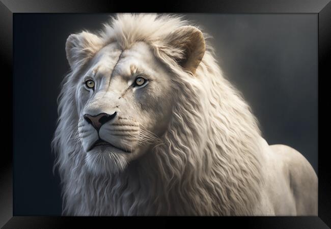 The White Lion 2 Framed Print by Picture Wizard