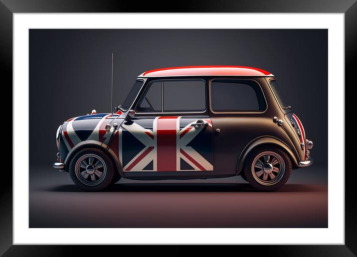 The Classic Mini 1 Framed Mounted Print by Picture Wizard