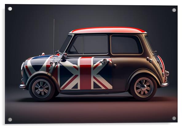 The Classic Mini 1 Acrylic by Picture Wizard
