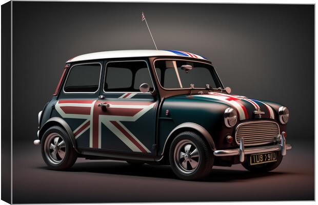 The Classic Mini 2 Canvas Print by Picture Wizard