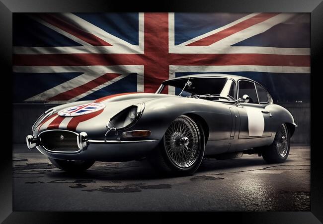 E Type Jaguar 4 Framed Print by Picture Wizard