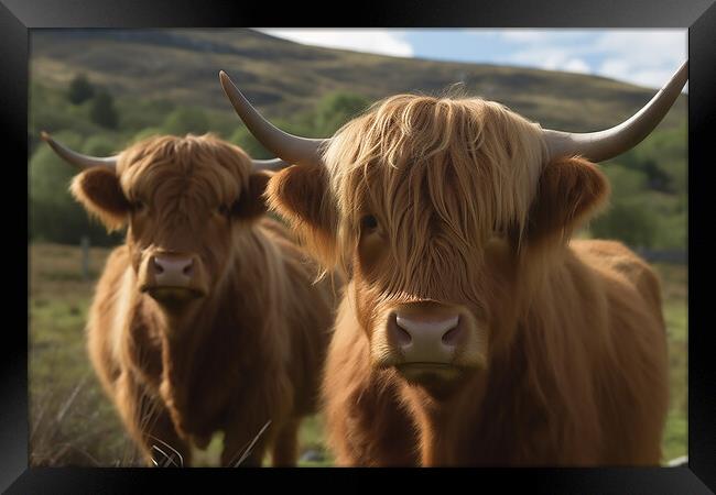 Highland Cattle 1 Framed Print by Picture Wizard