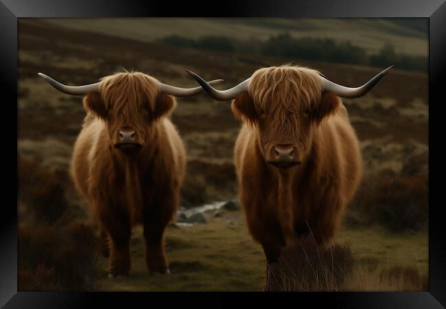 Highland Cattle 2 Framed Print by Picture Wizard