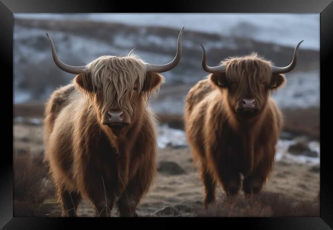 Highland Cattle 4 Framed Print by Picture Wizard