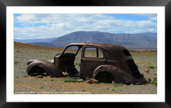 Abandoned car Framed Mounted Print by Adrian Turnbull-Kemp