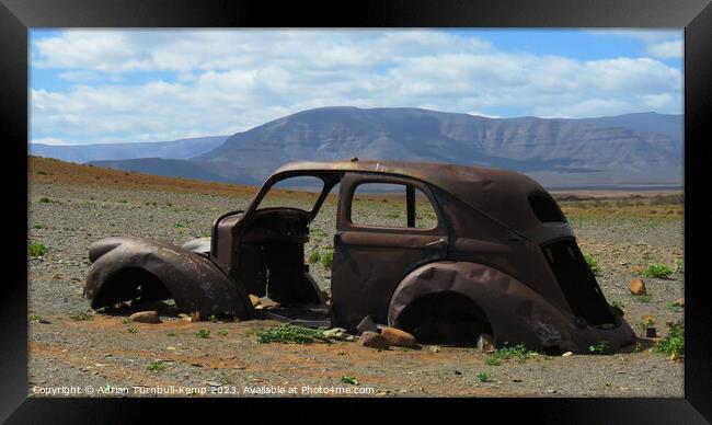 Abandoned car Framed Print by Adrian Turnbull-Kemp