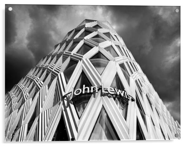 John Lewis Building Leeds Acrylic by Darren Galpin