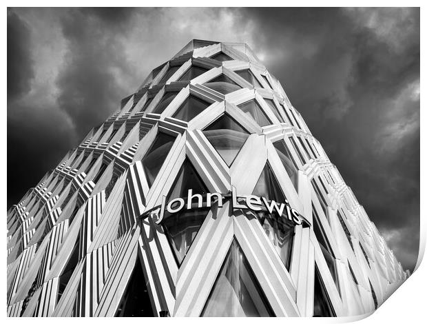 John Lewis Building Leeds Print by Darren Galpin
