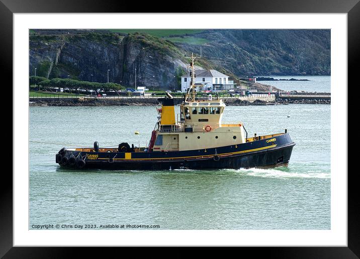 Tug Cannis Framed Mounted Print by Chris Day