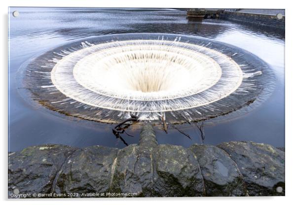 Ladybower Overflow Acrylic by Darrell Evans