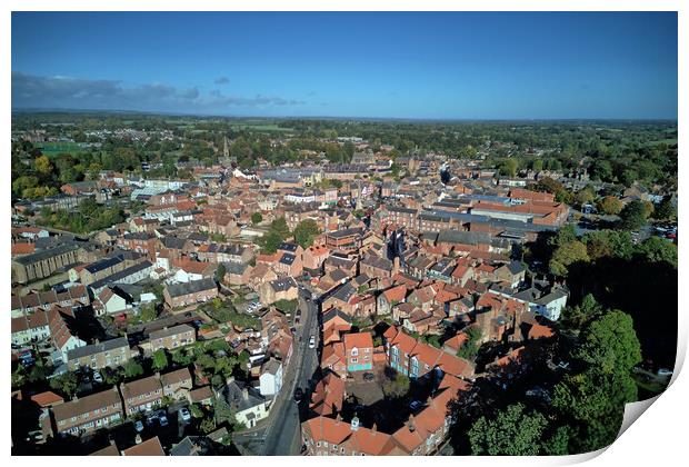 Ripon North Yorkshire Print by Apollo Aerial Photography