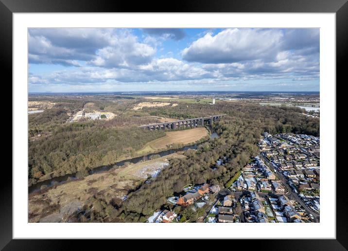Conisbrough Viaduct Framed Mounted Print by Apollo Aerial Photography