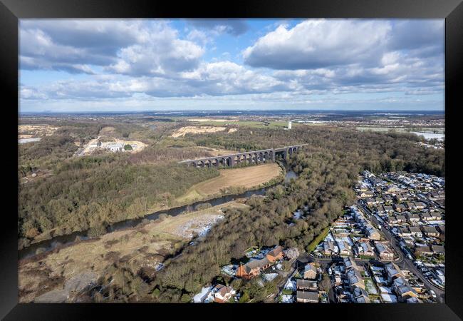 Conisbrough Viaduct Framed Print by Apollo Aerial Photography