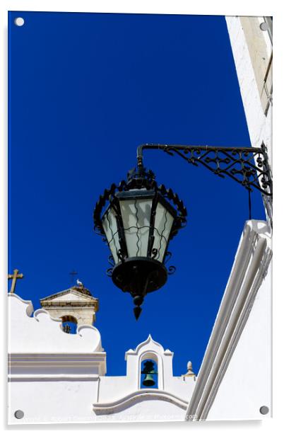 Faro Street Lamp Algarve Portugal Acrylic by Robert Deering