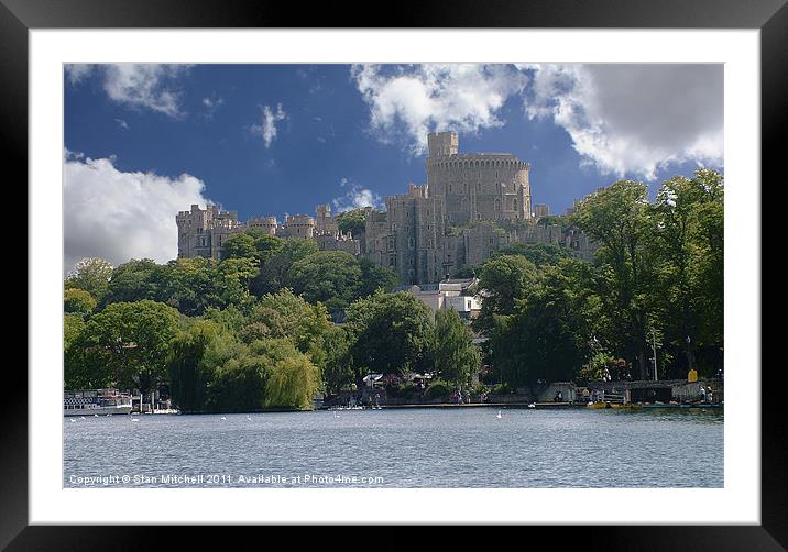 Windsor Castle Framed Mounted Print by Stan Mitchell