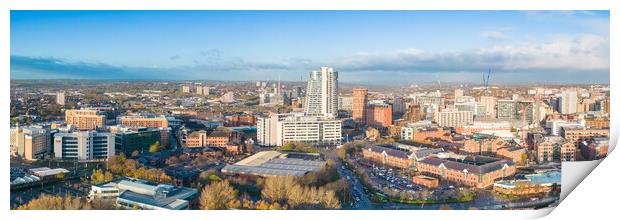 Leeds City Panorama Print by Apollo Aerial Photography