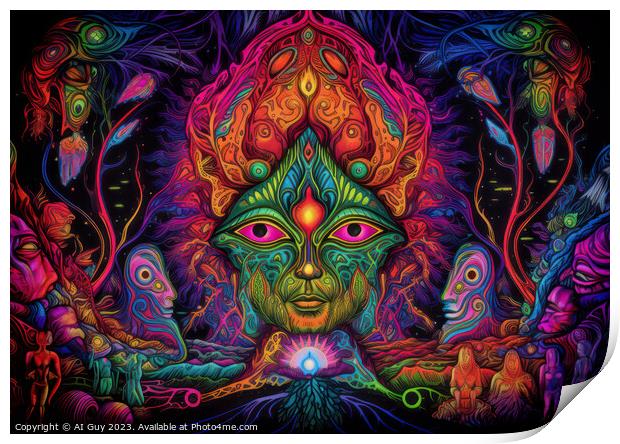 Trippy Visuals Print by Craig Doogan Digital Art